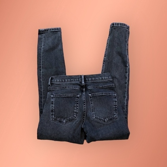 Everlane Mid Rise Skinny Jean Charcoal Grey 25 Regular - Picture 2 of 7